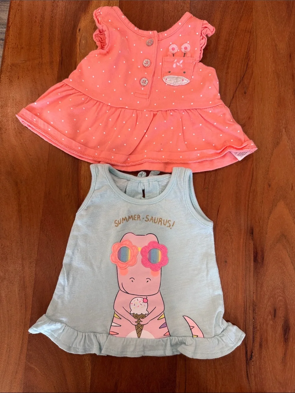 Mixed Baby Girl Clothing Bundle - Pink & Coral Accents